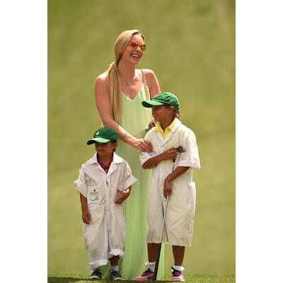 Lindsey Vonn & Tiger Woods mit Kids am Golfplatz