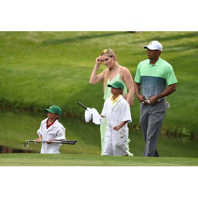 Lindsey Vonn & Tiger Woods mit Kids am Golfplatz