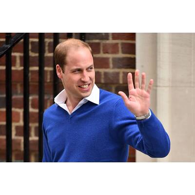 Prinz William vor dem Lindo Wing