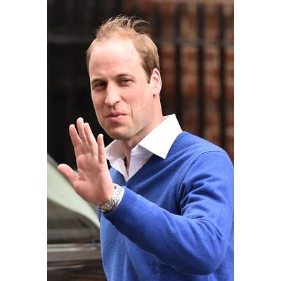 Prinz William vor dem Lindo Wing