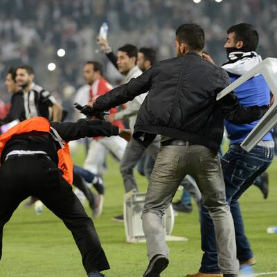 Krawalle beim Istanbuler Derby