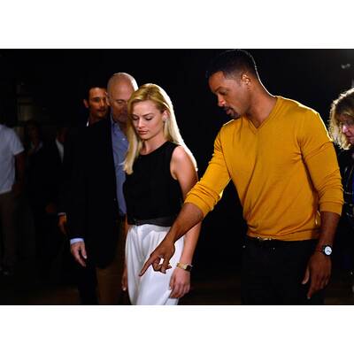 Will Smith & Margot Robbie bei Pressekonferenz