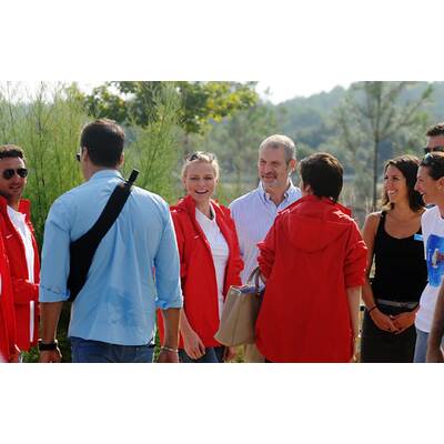 Fürstin Charlène in ihrem Element