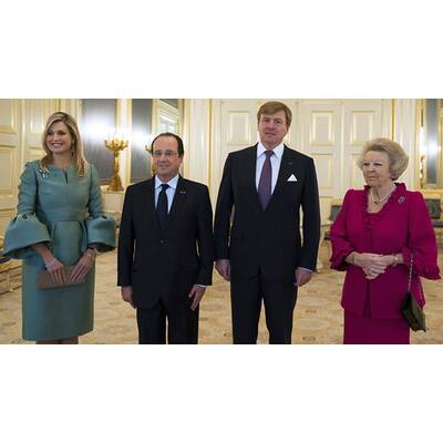Máxima zu Besuch bei Frankreichs Präsident Hollande