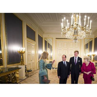 Máxima zu Besuch bei Frankreichs Präsident Hollande