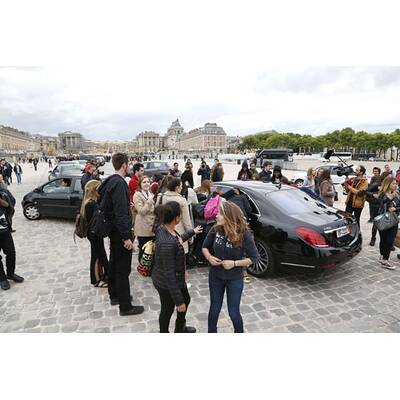 Kim Kardashians Ankunft in Versailles zum Auftakt der Hochzeit