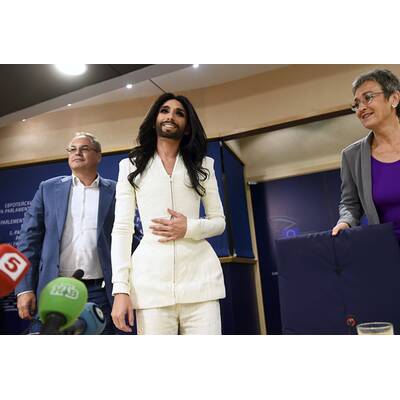 Conchita Wurst: Pressekonferenz im EU-Parlament