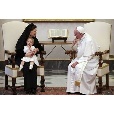 Leonore von Schweden: Mit Oma Silvia beim Papst