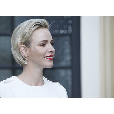 Fürstin Charlène & Albert laden zur Cocktailparty