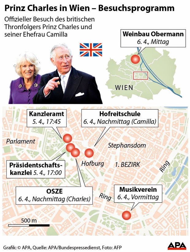 Hier können  Sie Charles & Camilla sehen