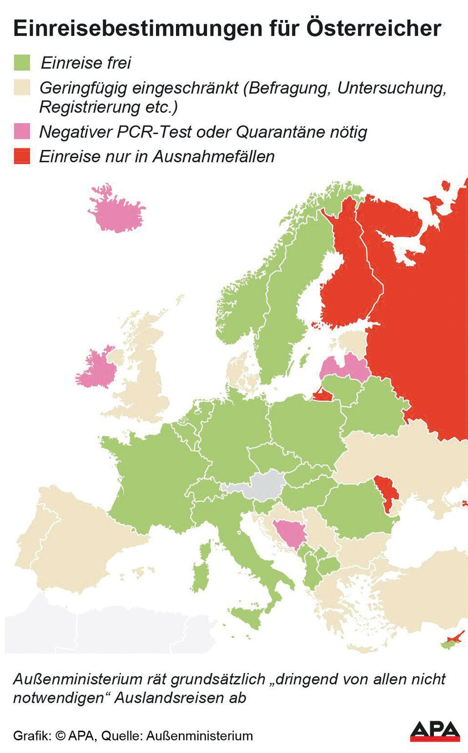 Pflicht-Tests, Quarantäne, Einreiseverbot: Der erste Einreise-Atlas