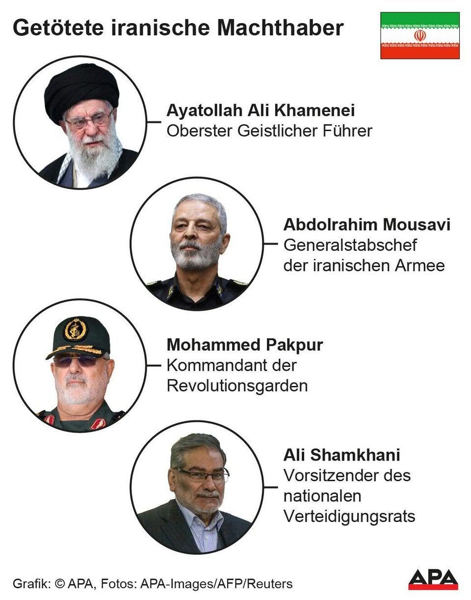 Nach dem Enthauptungsschlag: Wer hat jetzt das Sagen im Iran?