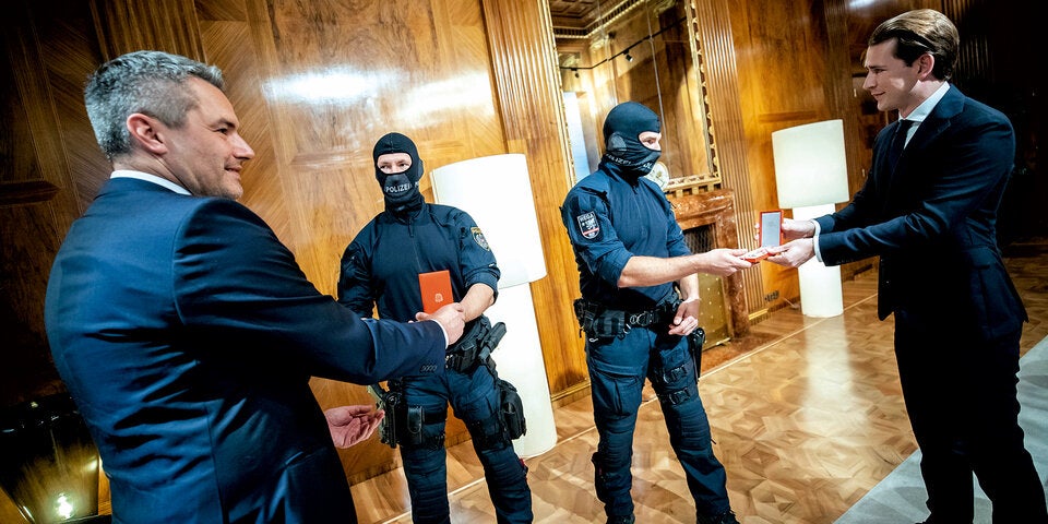 Sie töteten Wien-Attentäter: Ehrung für die Polizei-Helden