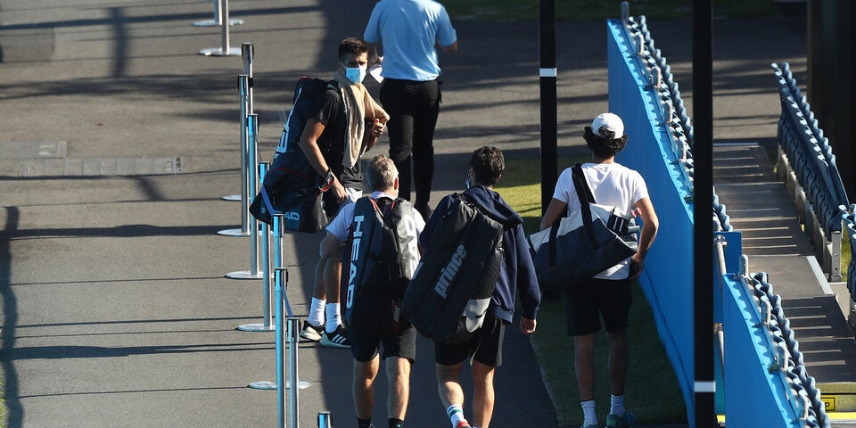 Unfaire Bedingen: Nicht jeder Tennis-Profi darf am Court trainieren