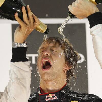 So wild feierte Vettel seinen WM-Titel