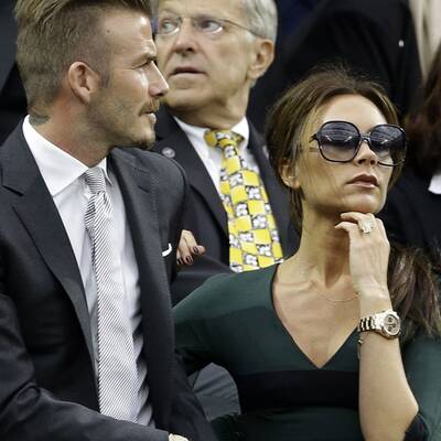 David & Victoria Beckham besuchen Tennis-Turnier
