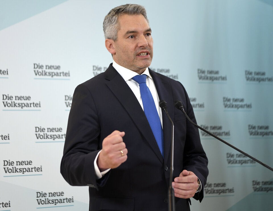 Der designierte Bundeskanzler und ÖVP-Bundesparteiobmann Karl Nehammer.
