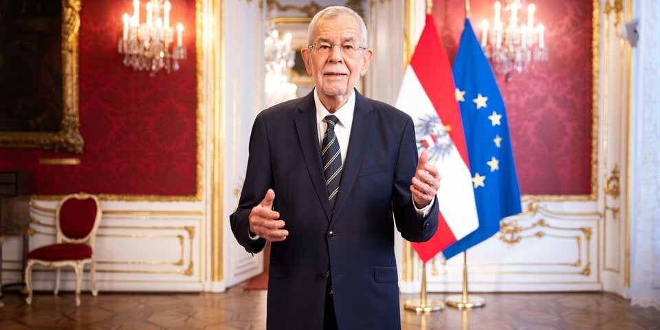 Alexander Van der Bellen bei der seiner Neujahrsansprache