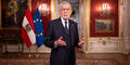 Kopie von Van der Bellen während der Aufzeichnung seiner TV-Ansprache zum Nationalfeiertag
