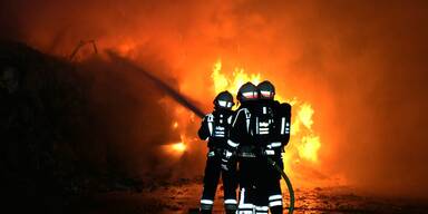 Brand im Industriezentrum