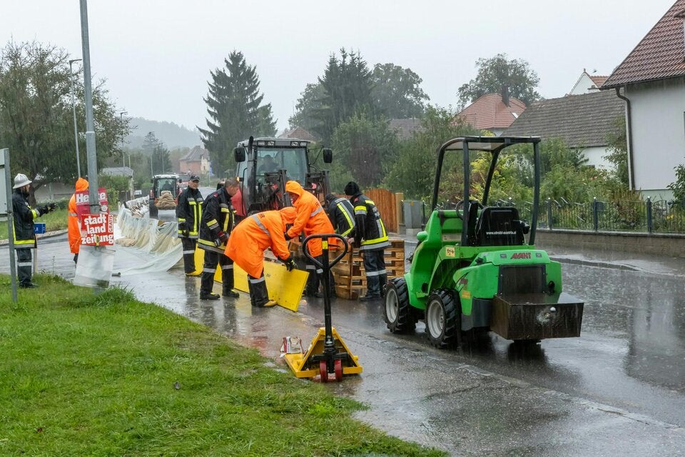 Unwetter in Niederösterreich (Plank am Kamp)