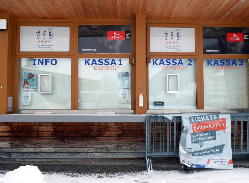 Blick auf die Kassa der Ötscherlifte