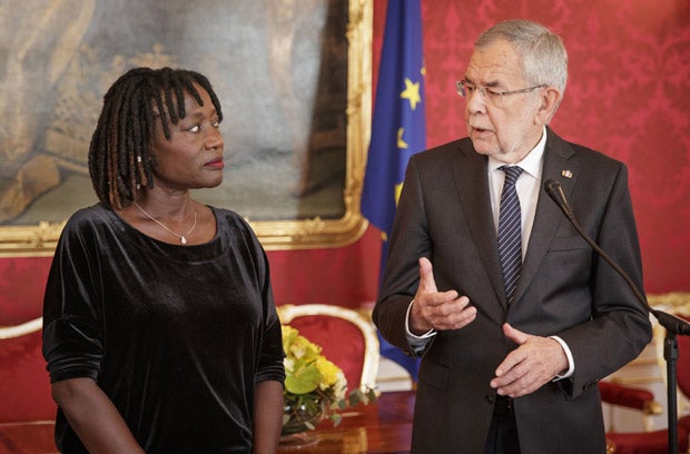 Van der Bellen und Auma Obama