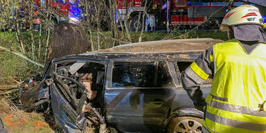 Verkehrsunfall: 33-j&auml;hriger Lenker stirbt bei Crash