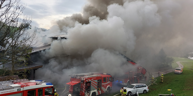 Zwei Verletzte bei Großbrand im Salzburger Tennengau