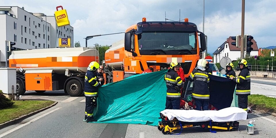 Unfall in Leoben