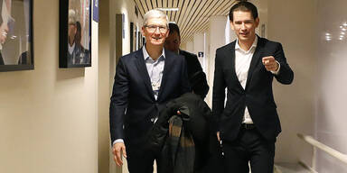 Sebastian Kurz Tim Cook Sheryl Sandberg Davos