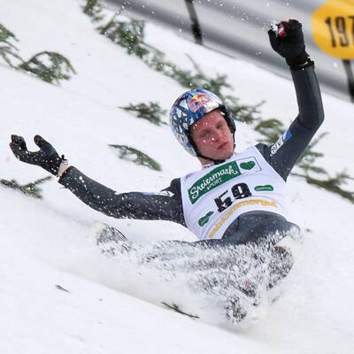 Schock-Momente beim Skifliegen am Kulm
