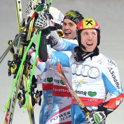 ÖSV-Asse jubeln über Team-Gold