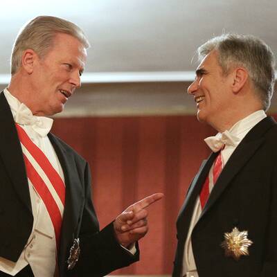 Hofburg-Kandidat Andreas Khol und Casino-Chef Karl Stoss