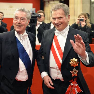 Hofburg-Kandidat Andreas Khol und Casino-Chef Karl Stoss