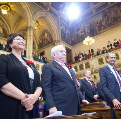 Feierlichkeiten im Wiener Rathaus