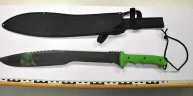 31-J&auml;hriger attackiert zwei M&auml;nner mit Machete