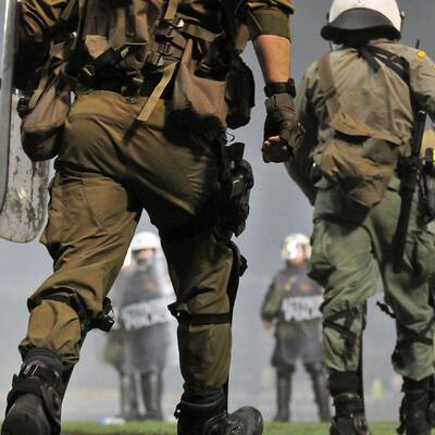 Die Bilder zu den Pyro-Randalen in Athen