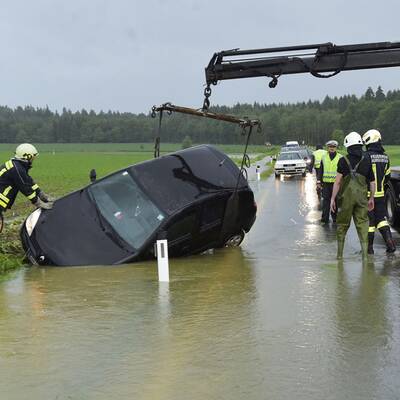 Unwetter überfluten Braunau