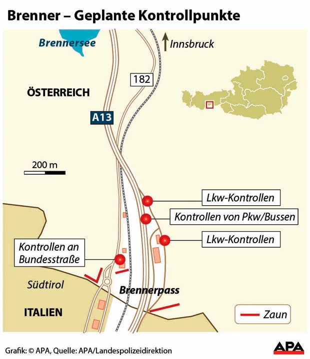 Maschendraht-Zaun und Zug-Kontrollen