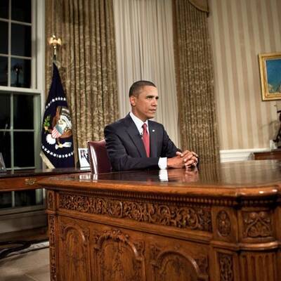 Die Rede wurde direkt im Fernsehen übertragen.