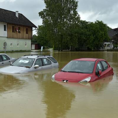 Unwetter überfluten Braunau