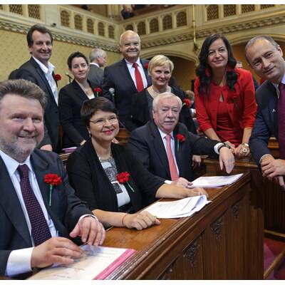 Feierlichkeiten im Wiener Rathaus