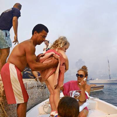 Abkühlung über Barcelona