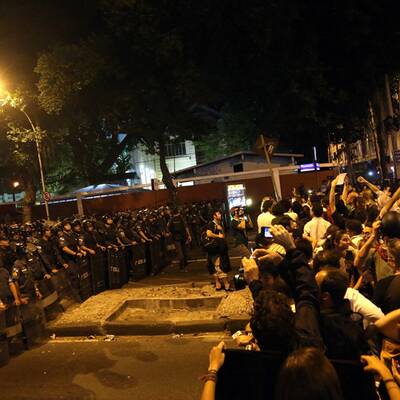 Demonstrationen bei Papst-Besuch in Rio