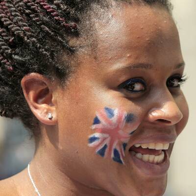 Jubel vor dem Buckingham Palace