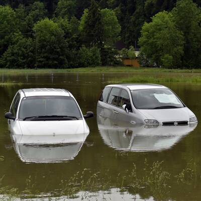 Unwetter überfluten Braunau