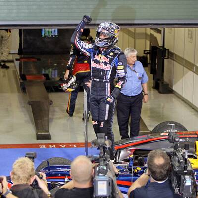 So wild feierte Vettel seinen WM-Titel