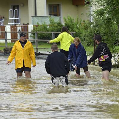 Unwetter überfluten Braunau