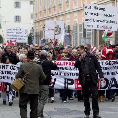 Pegida-Kundgebung in Graz